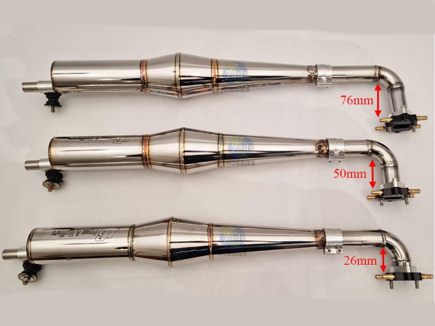 Tuned Pipe JB Stainless With Muffler FADS Hobbies