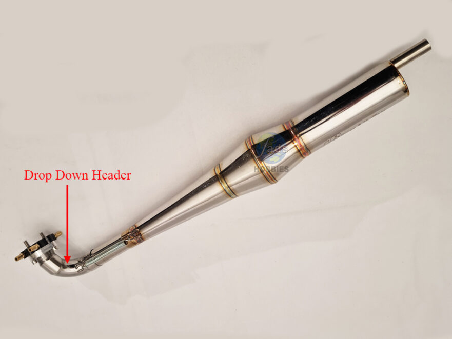 Tuned Pipe JB Stainless With Muffler FADS Hobbies