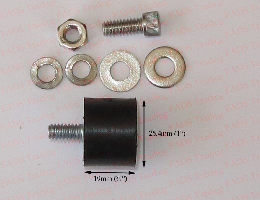 Rubber Isolator for Engine Mount 19mm x 25.4mm FADS Hobbies